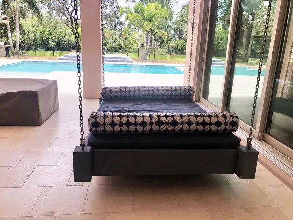 Outdoor hanging bed swing