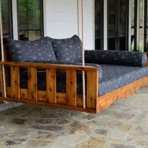 Bed Swing With Cushion and Pillows