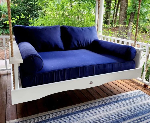 White Full Size Bed Swing